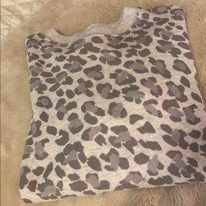 Aerie Small Oversized Cheetah Crewneck